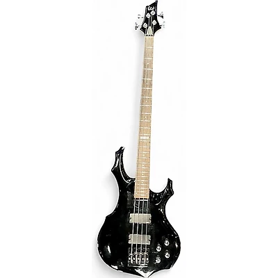 Used ESP LTD F104 Black Electric Bass Guitar