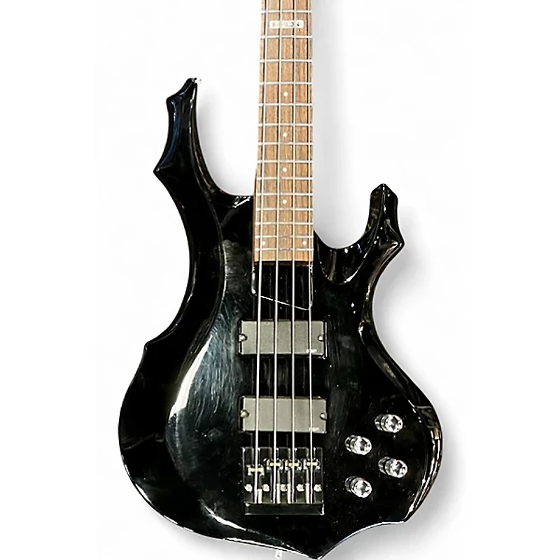 Used ESP LTD F104 Black Electric Bass Guitar