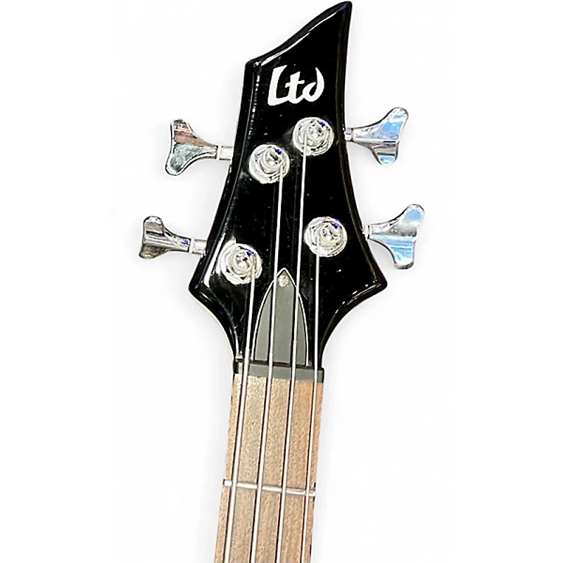 Used ESP LTD F104 Black Electric Bass Guitar
