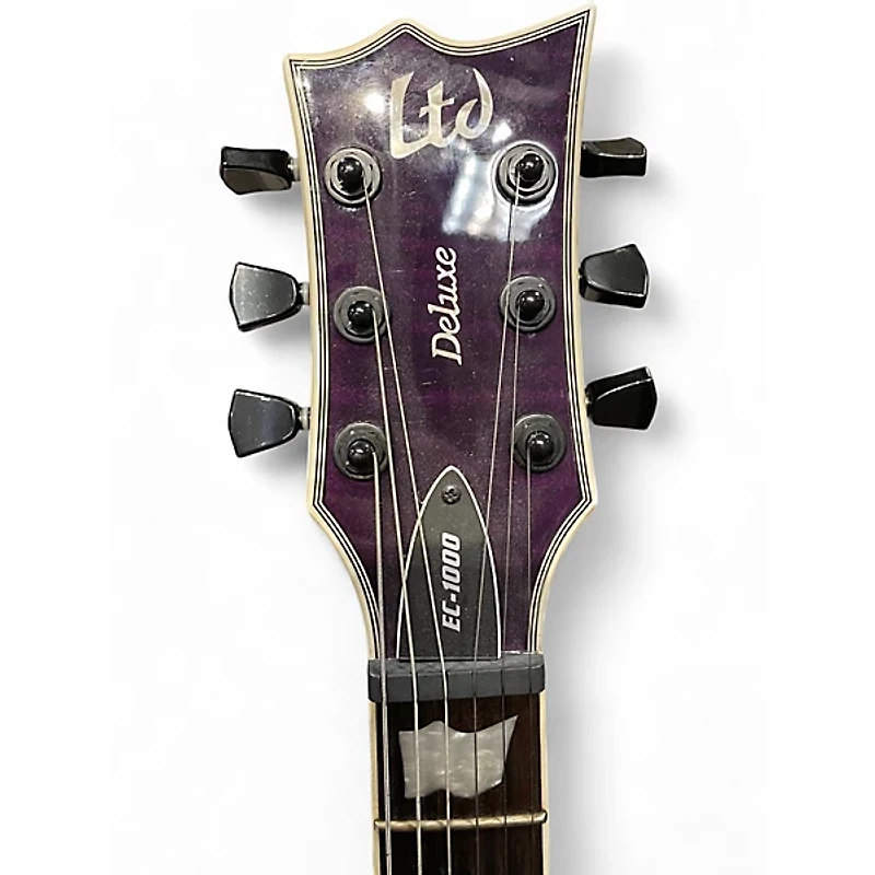Used ESP LTD EC1000 Deluxe Purple Solid Body Electric Guitar