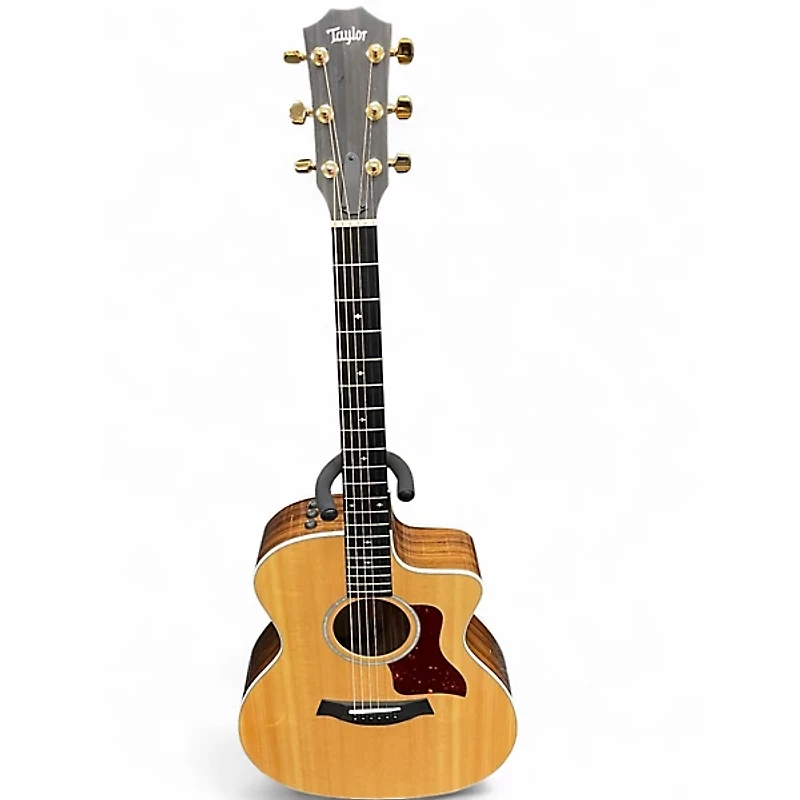 Used Taylor 214CE Deluxe NATURAL Acoustic Electric Guitar