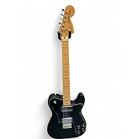 Used Fender Deluxe Telecaster Black Solid Body Electric Guitar