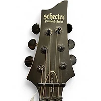 Used Schecter Guitar Research DAMIEN FR Black Solid Body Electric Guitar