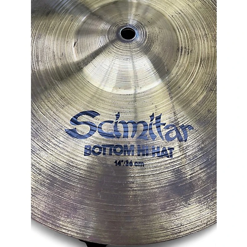 Used Zildjian 14in Scimitar Hi Hat Pair Cymbal