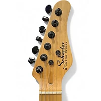 Used Schecter Guitar Research Diamond Series PT Black Solid Body Electric Guitar