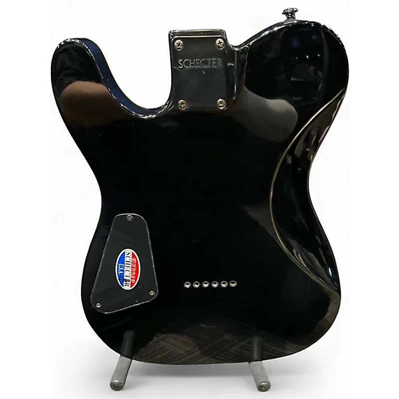 Used Schecter Guitar Research Diamond Series PT Black Solid Body Electric Guitar