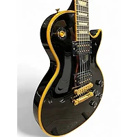 Used Gibson Les Paul Classic Custom Black Solid Body Electric Guitar