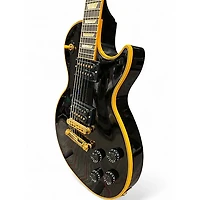 Used Gibson Les Paul Classic Custom Black Solid Body Electric Guitar