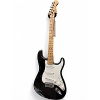 Used Fender Stratocaster Black Solid Body Electric Guitar