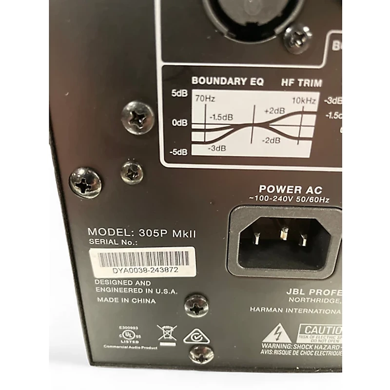 Used JBL 305P MKII Pair Powered Monitor