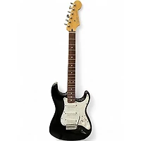 Used Fender STRATOCASTER BLACK Solid Body Electric Guitar