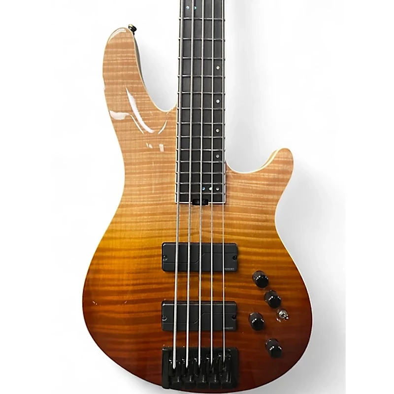 Used Schecter Guitar Research SLS ELITE 5 BLACK FADE Electric Bass Guitar