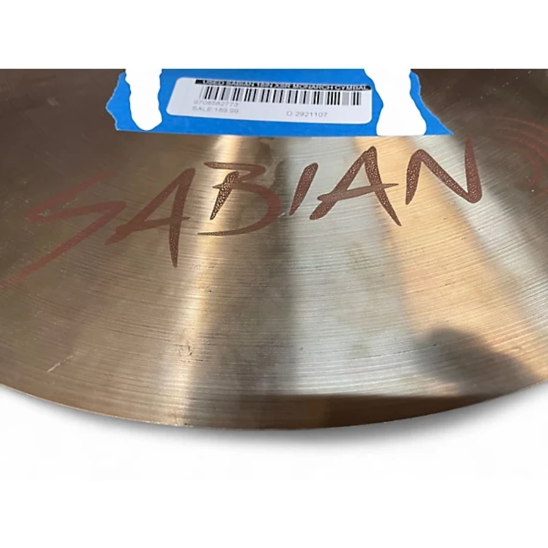 Used SABIAN 18in XSR Monarch Cymbal