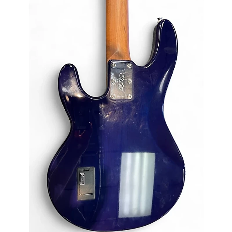 Used Sterling by Music Man Ray34 Blue Electric Bass Guitar