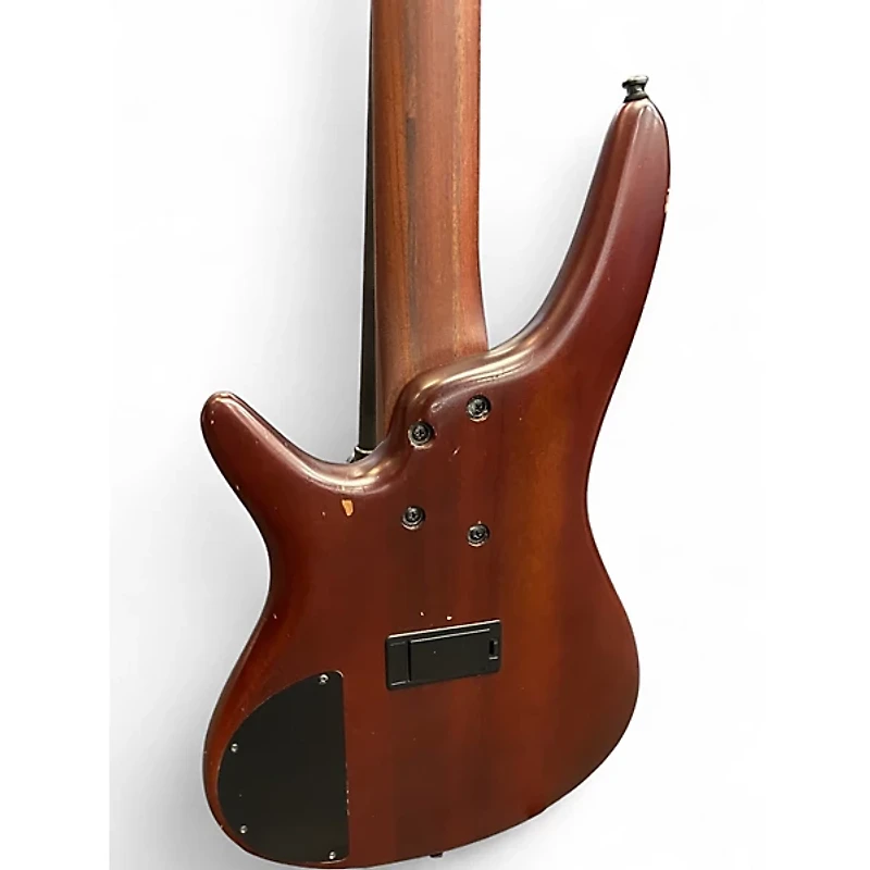 Used Ibanez SR505 5 String Brown Mahogany Electric Bass Guitar