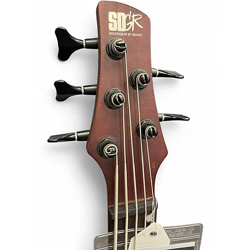 Used Ibanez SR505 5 String Brown Mahogany Electric Bass Guitar