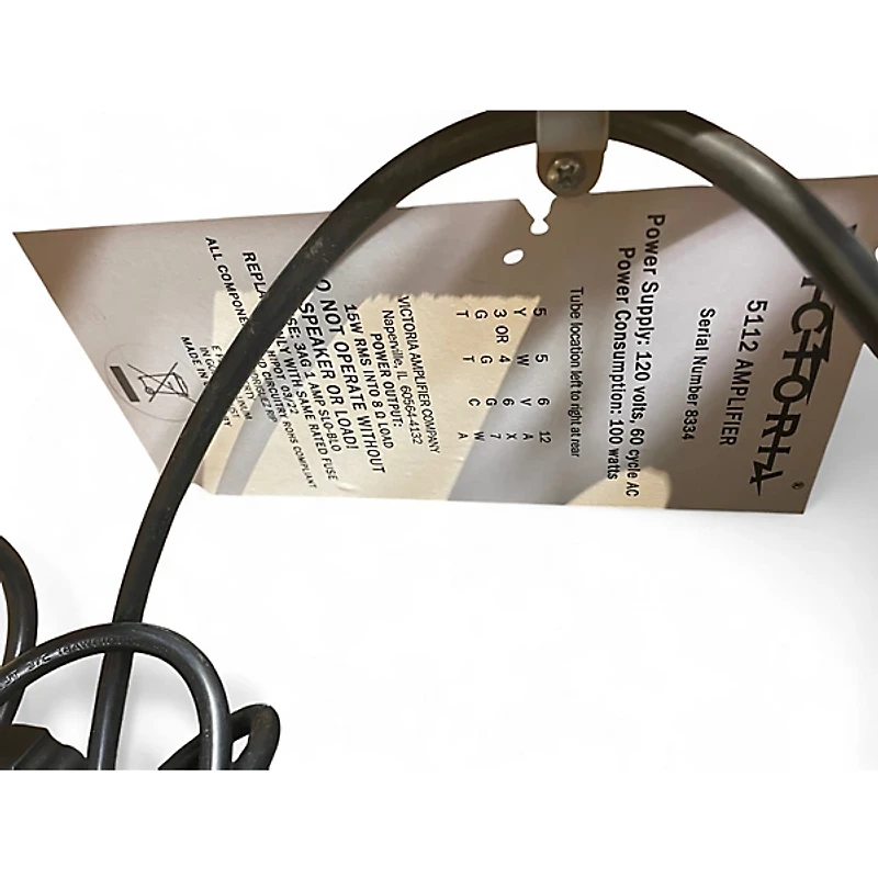 Used Victoria 5112 Tube Guitar Combo Amp