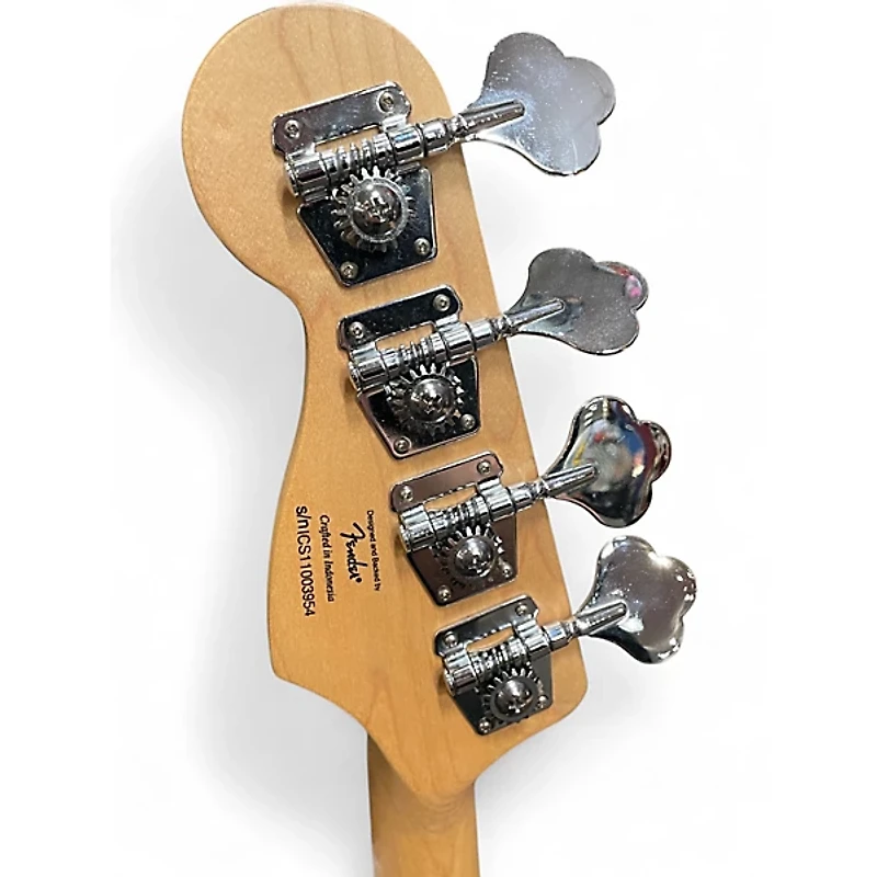 Used Squier Affinity Jazz Bass Black Electric Bass Guitar