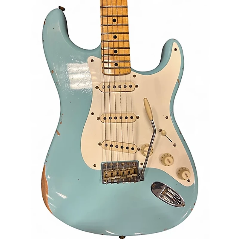 Used 2024 Fender Custom Shop Limited-Edition 57 Stratocaster Relic Daphne Blue Solid Body Electric Guitar