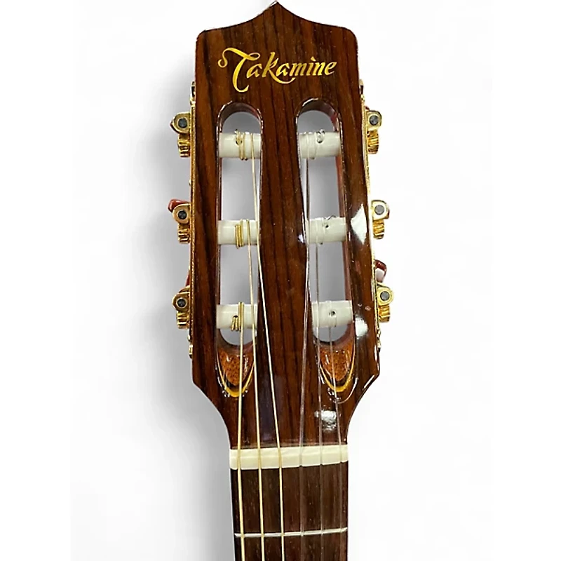 Used Takamine TC135SC Natural Classical Acoustic Electric Guitar