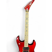 Used Kramer Jersey Star Candy Apple Red Solid Body Electric Guitar