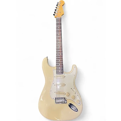 Used Fender American Standard Stratocaster Olympic White Solid Body Electric Guitar