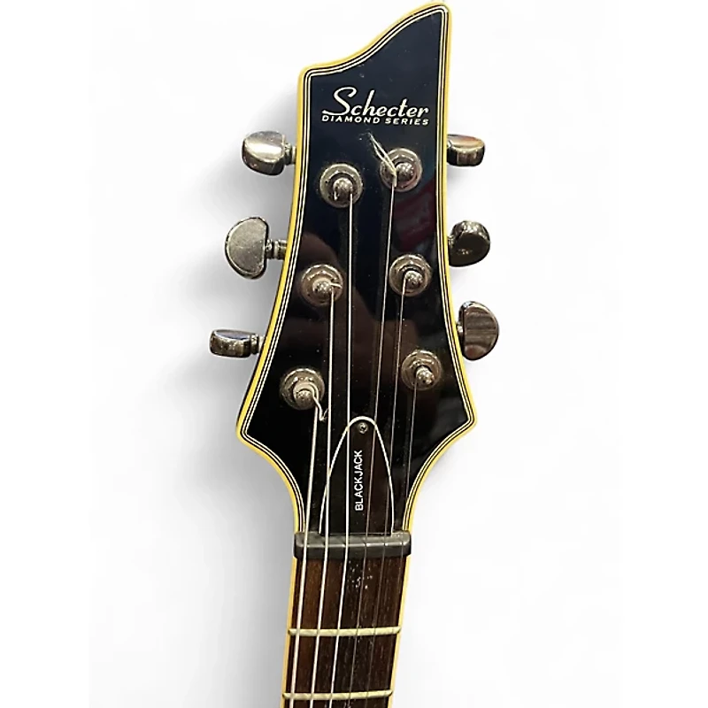 Used Schecter Guitar Research Blackjack C1 Black Solid Body Electric Guitar