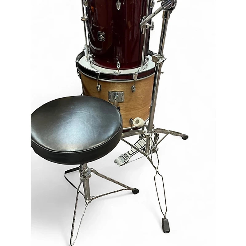 Used Gretsch Drums 5 Piece Blackhawk Red Drum Kit