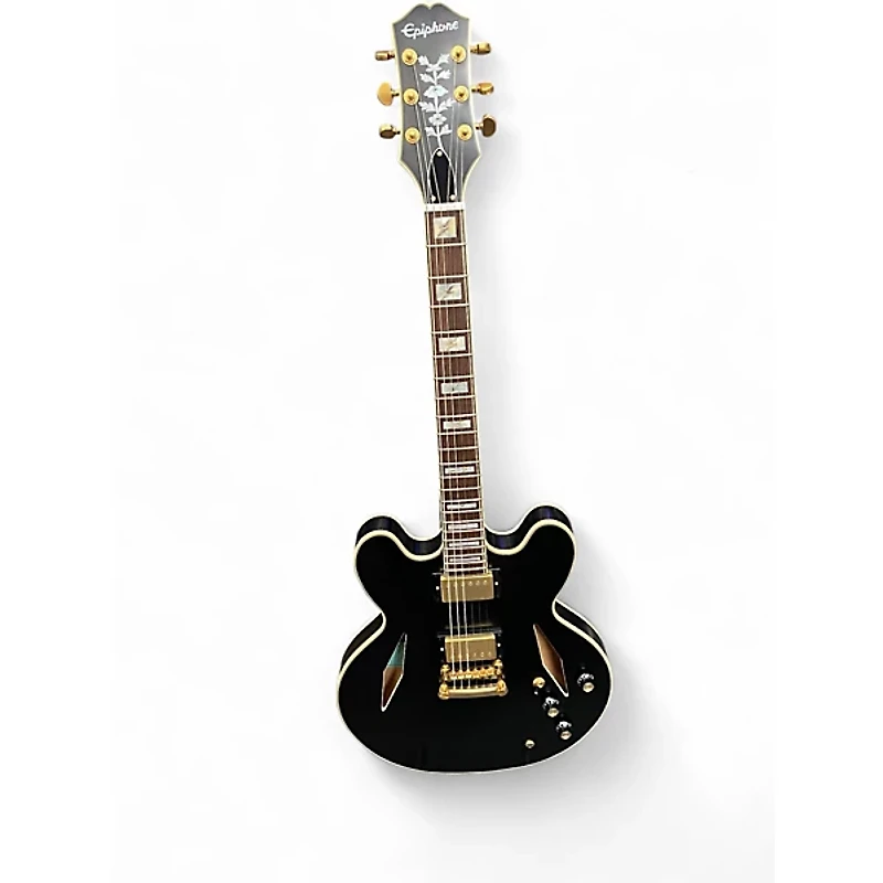 Used Epiphone Emily Wolfe Sheraton Black Hollow Body Electric Guitar