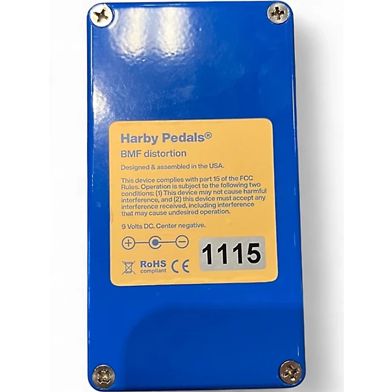 Used Harby Pedals BMF Distortion Effect Pedal