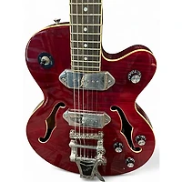 Used 2014 Epiphone Wildkat with Bigsby Wine Red Hollow Body Electric Guitar
