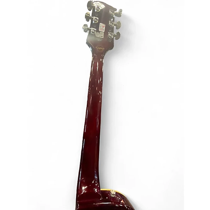 Used 2014 Epiphone Wildkat with Bigsby Wine Red Hollow Body Electric Guitar