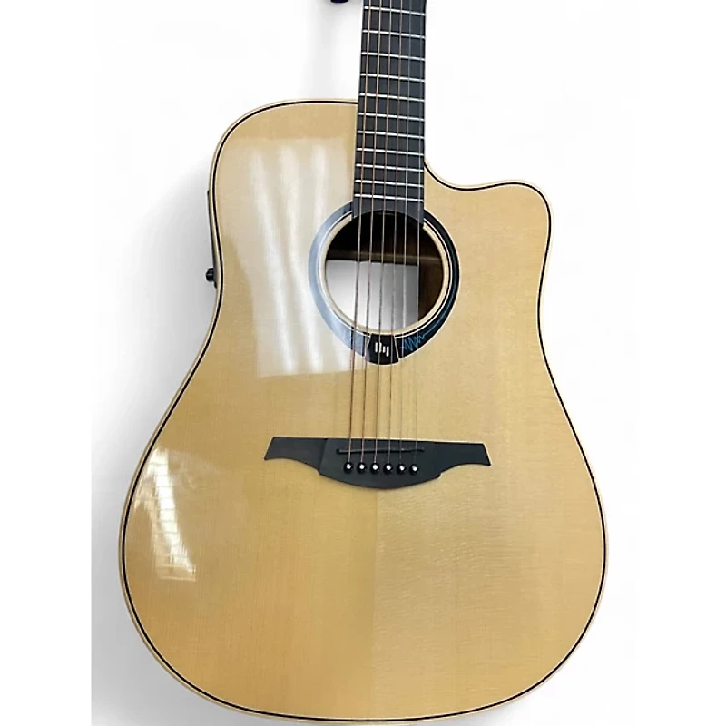Used Lag Guitars Thv20dce Natural Acoustic Electric Guitar