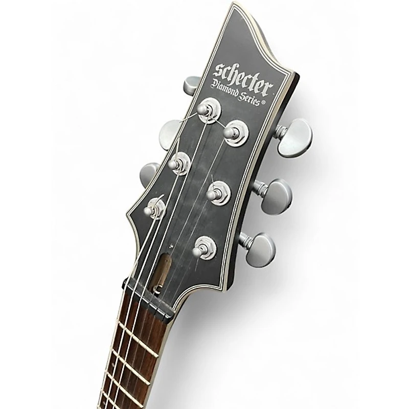 Used Schecter Guitar Research C1 Platinum Translucent black Solid Body Electric Guitar