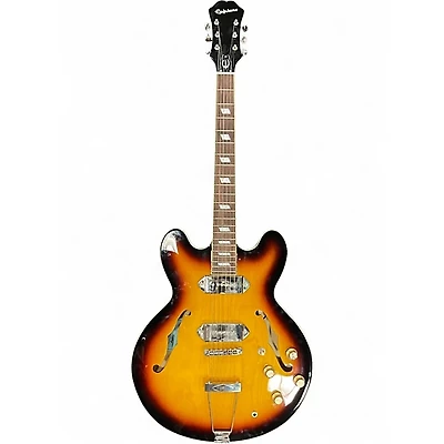 Used Epiphone Casino Vintage Sunburst Hollow Body Electric Guitar