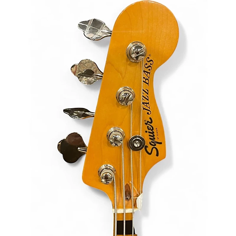 Used Squier Classic Vibe 70s Jazz Bass Black Electric Bass Guitar