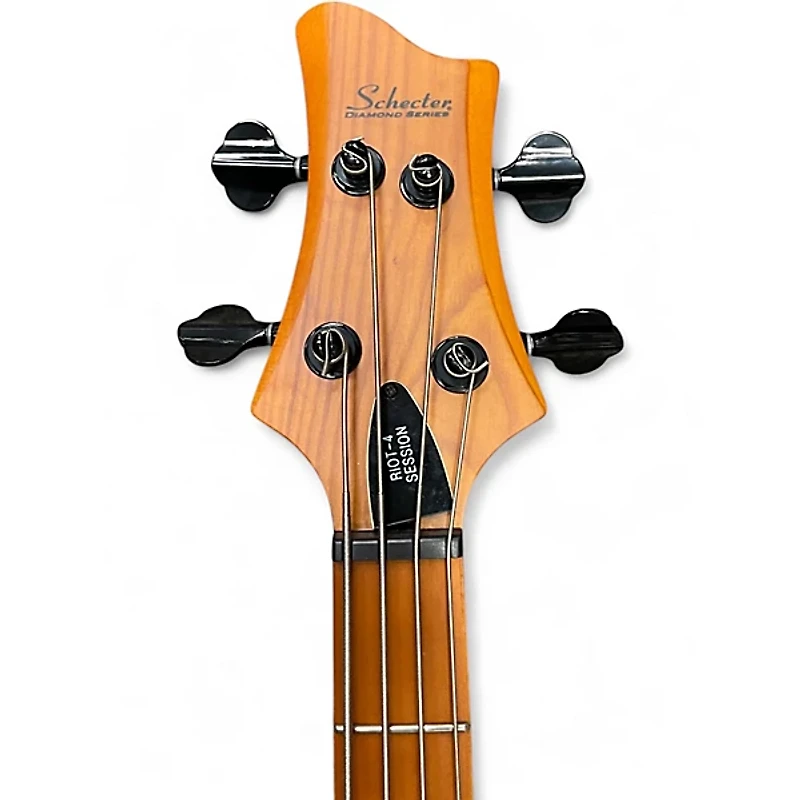 Used Schecter Guitar Research Riot 4 String Natural Electric Bass Guitar