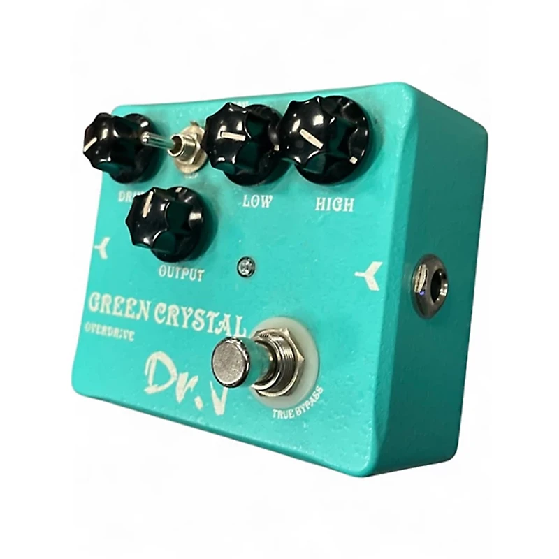 Used Dr. J Pedals D-50 Green Crystal Overdrive Effect Pedal