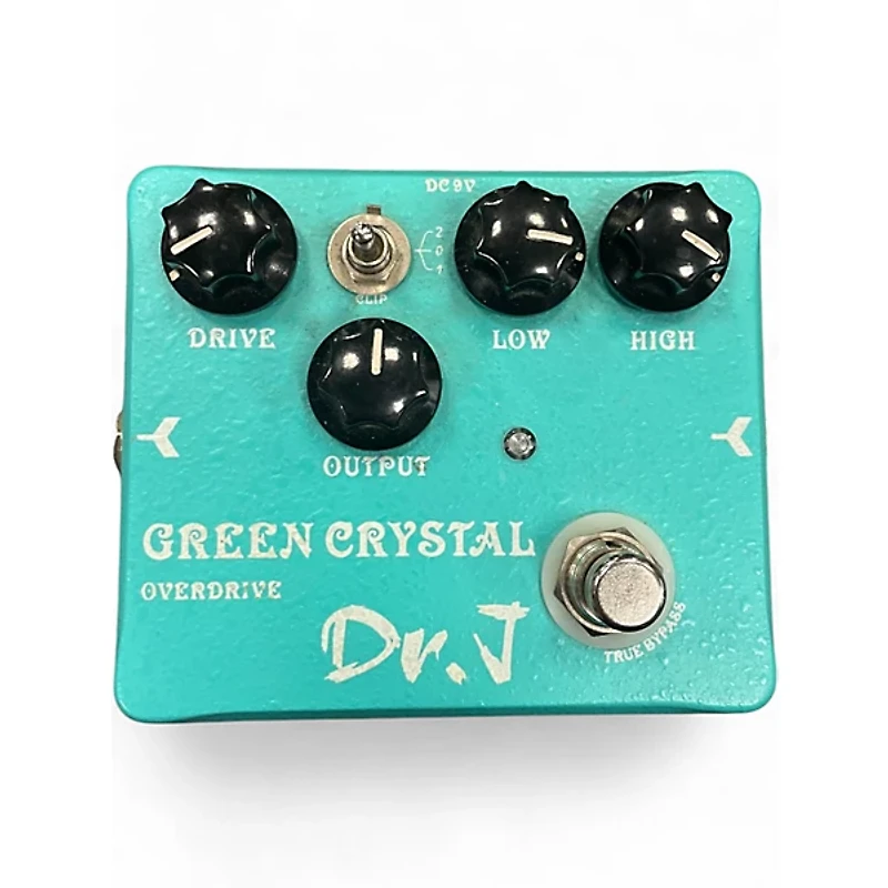 Used Dr. J Pedals D-50 Green Crystal Overdrive Effect Pedal