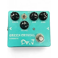 Used Dr. J Pedals D-50 Green Crystal Overdrive Effect Pedal