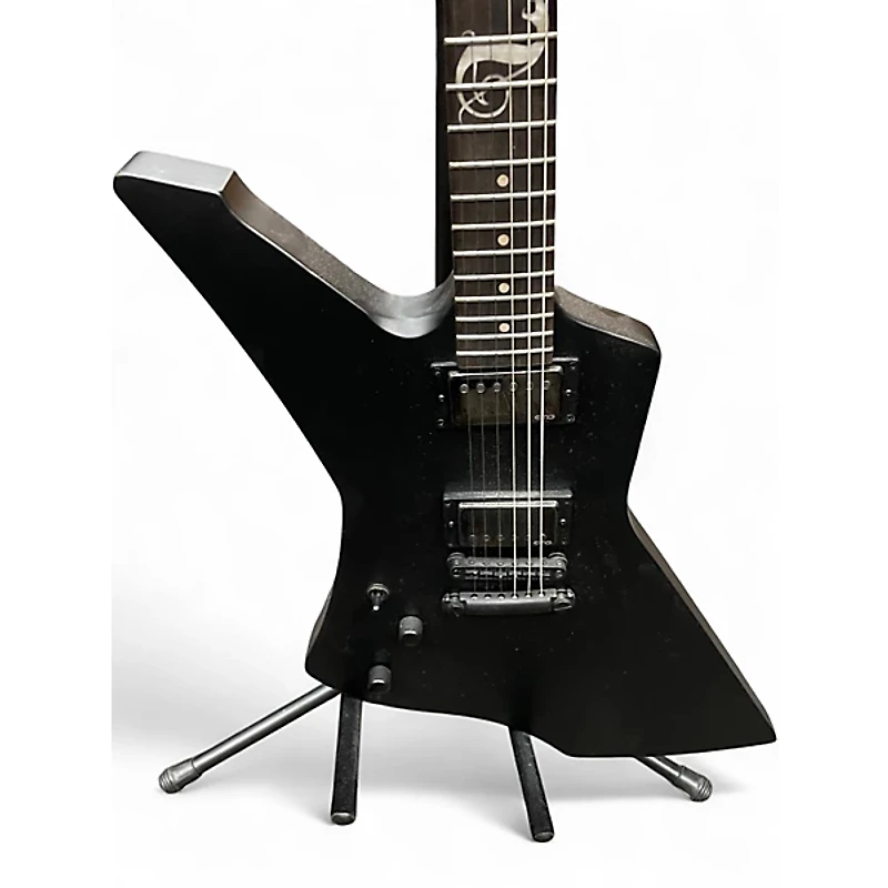 Used Esp Ltd James Hetfield Snakebyte Satin Black Solid Body Electric Guitar