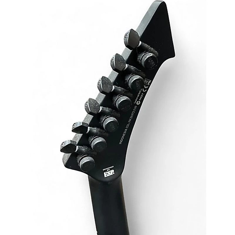 Used Esp Ltd James Hetfield Snakebyte Satin Black Solid Body Electric Guitar