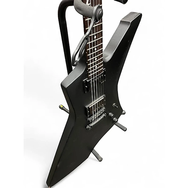 Used ESP James Hetfield Snakebyte Satin Black Solid Body Electric Guitar