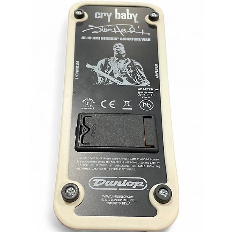 Used Dunlop JH1D Jimi Hendrix Signature Wah Effect Pedal