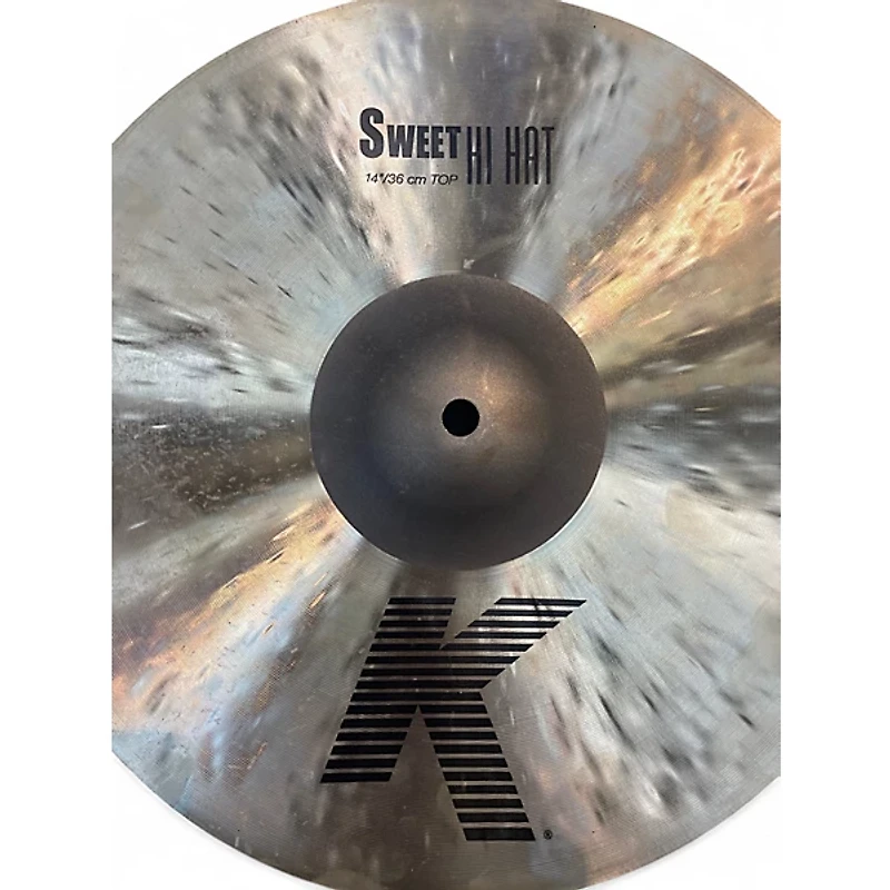 Used Zildjian 14in K Sweet Hi-Hat Pair Cymbal