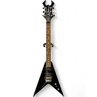 Used B.C. Rich NJ Deluxe Jr V Black Solid Body Electric Guitar