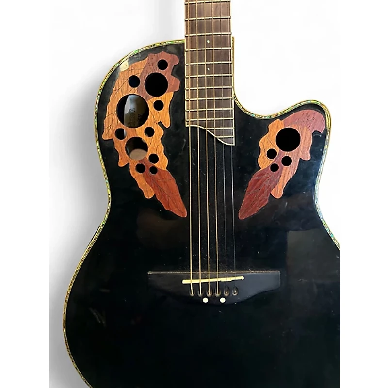 Used Ovation CC44 Celebrity Black Acoustic Electric Guitar
