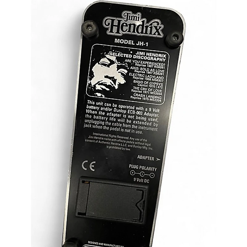 Used Dunlop JH1B Jimi Hendrix Signature Wah Effect Pedal