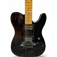 Used Schecter Guitar Research Diamond Series PT Black Solid Body Electric Guitar