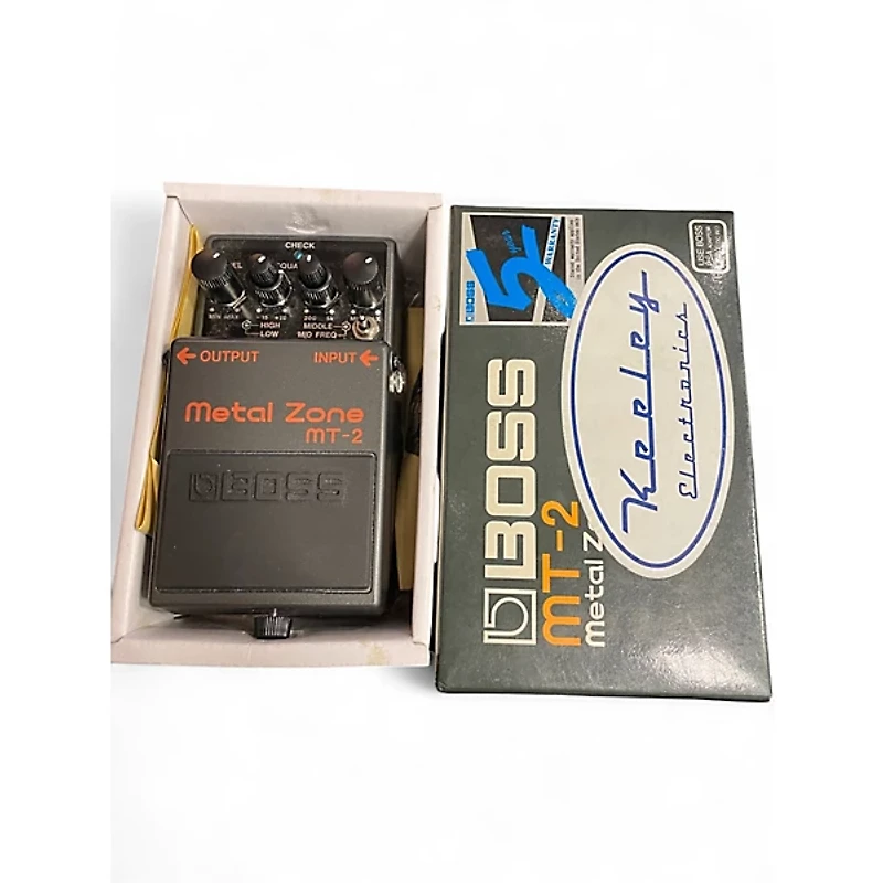 Used BOSS MT2 Metal Zone Distortion Keeley Mod Effect Pedal